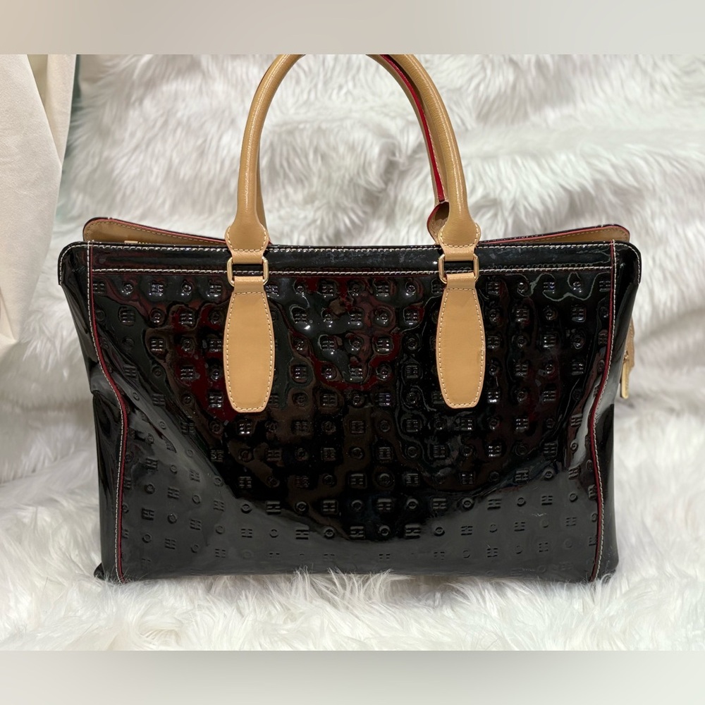 Arcadia  Black and Tan Women's Handbag